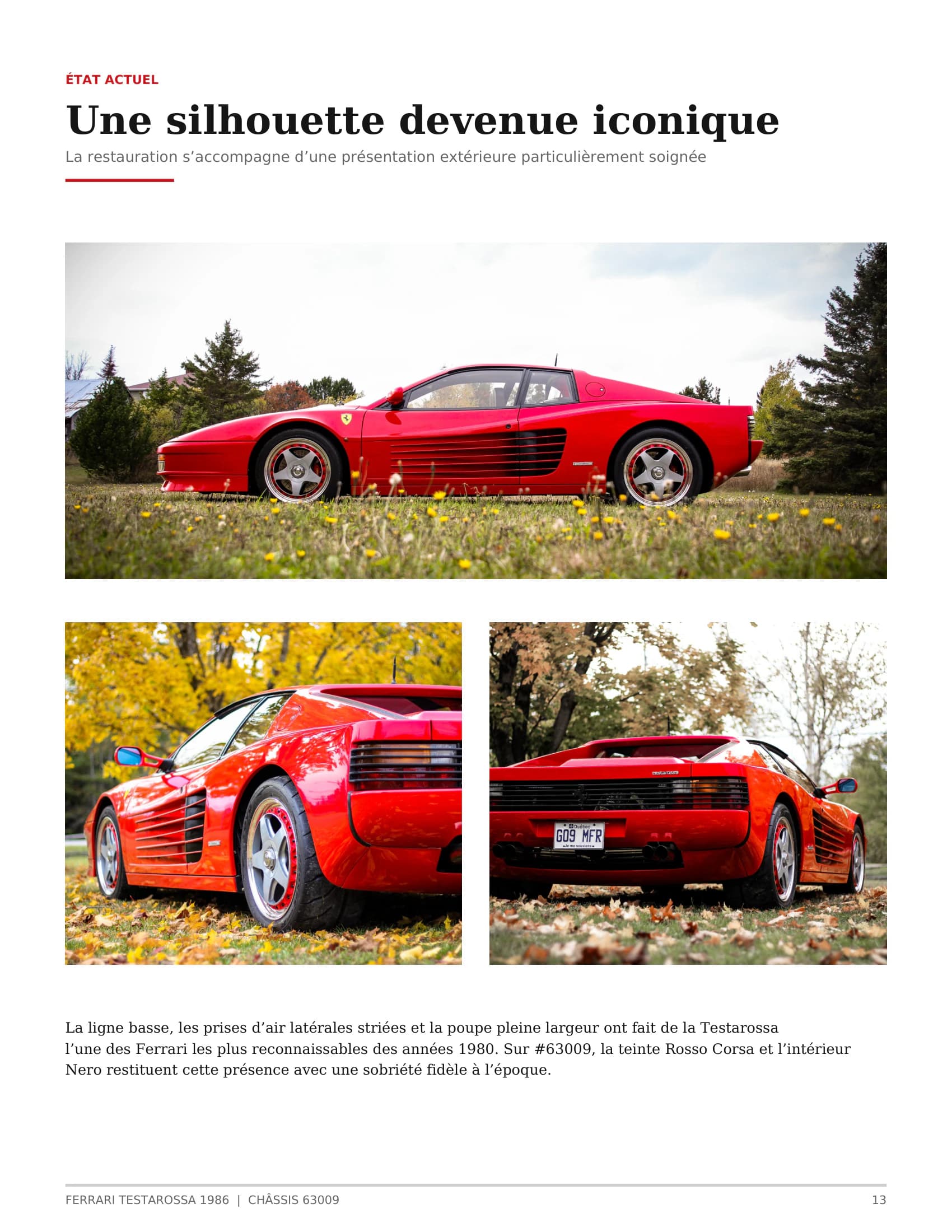 1986 Ferrari Testarossa — Numbers & documentation 13